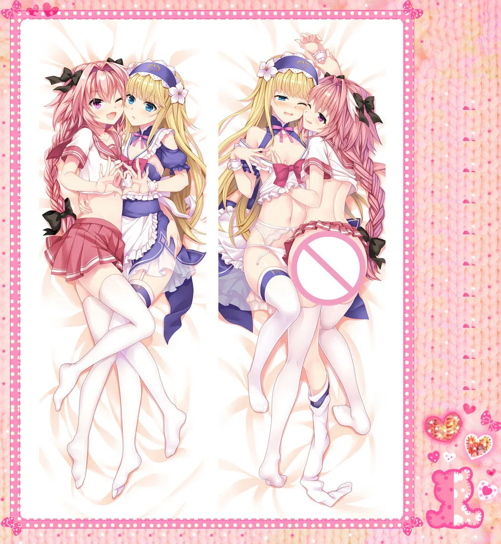 

Japanese Anime Cartoon Fate/Grand Order Chevalier D'Eon 2Way Double sided hugging Pillow Case Pillow Cover Pilllowcase