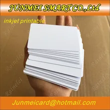 5 шт./лот низкая стоимость CR80 размеры; из водонепроницаемого материала; белый 13,56 МГц rfid nfc 215 чип пустая Smart Карта epson l1800 ПВХ-карты для струйной печати