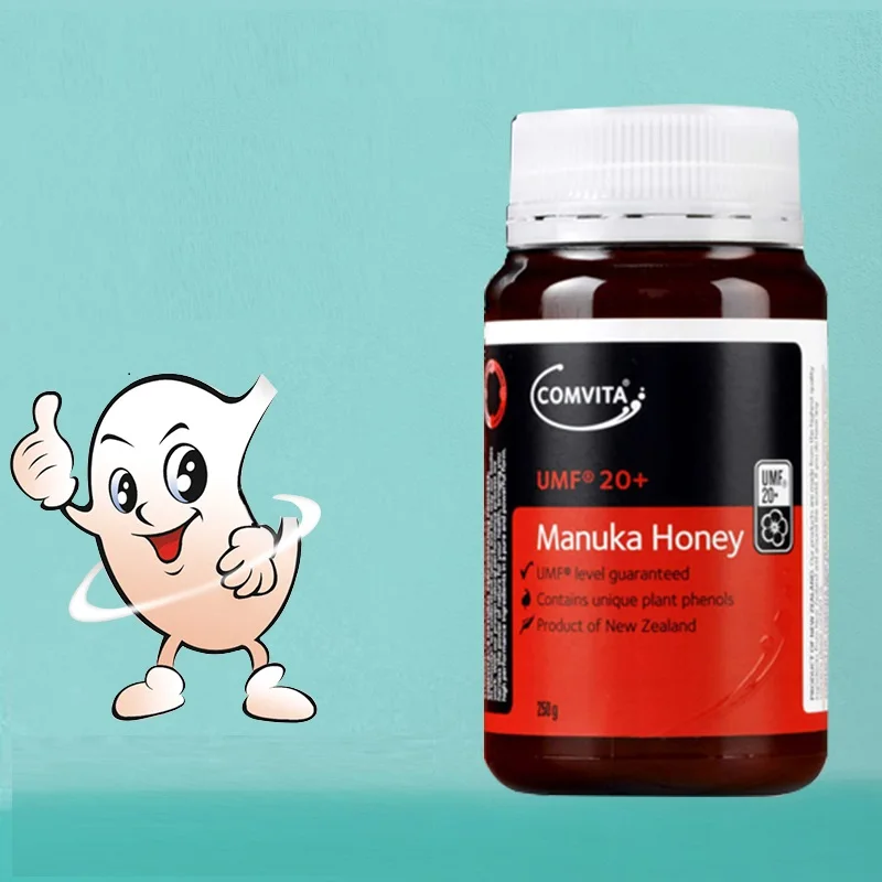 NewZealand Comvita Manuka honey UMF 20+ для пищеварительного здоровья, дыхательная система, кашель, боль в горле