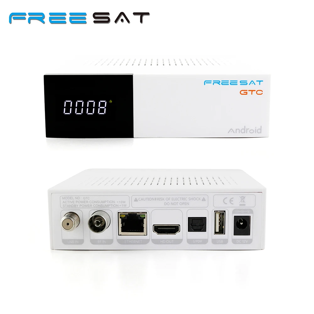 

Freesat GTC Satellite Receiver DVB-S2 DVB-C DVB-T2 ISDB-T 2GB RAM 16GB ROM BT4.0 Amlogic S905D Top set box android 6.0 TV Box