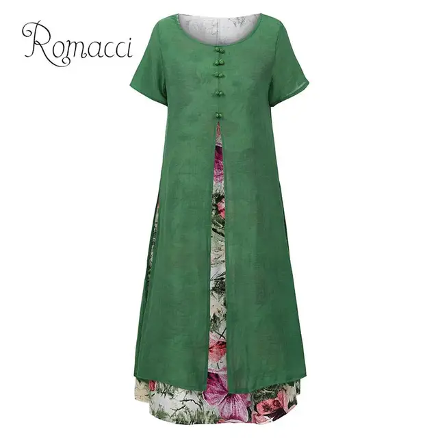 cotton linen plus size clothing