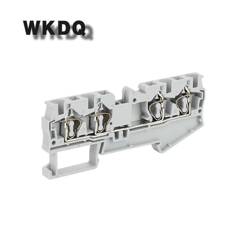 

10pcs ST 4-QUATTRO Equivalent to PHOENIX 4 Connections Spring-cage QUATTRO Spring Load Din Rail Terminal Block Connector