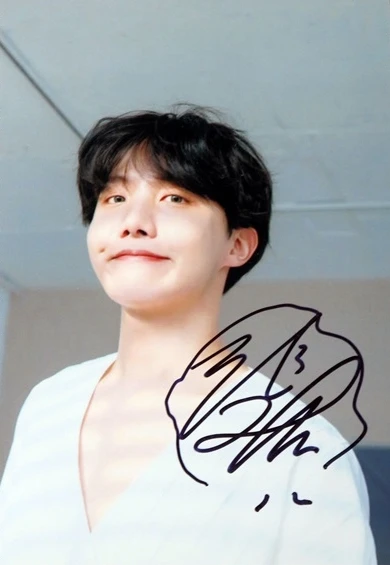 Подписанный Bangtan Boys J HOPE фото с автографом LOVE YOURSELF 4*6 дюймов Бесплатная доставка