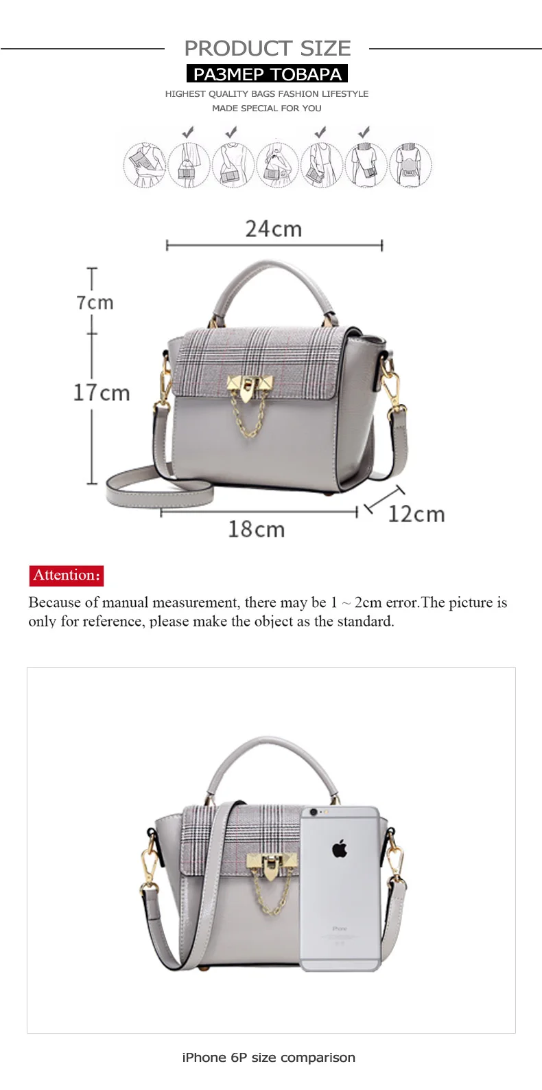 Jianxiu marca feminina bolsa de couro do