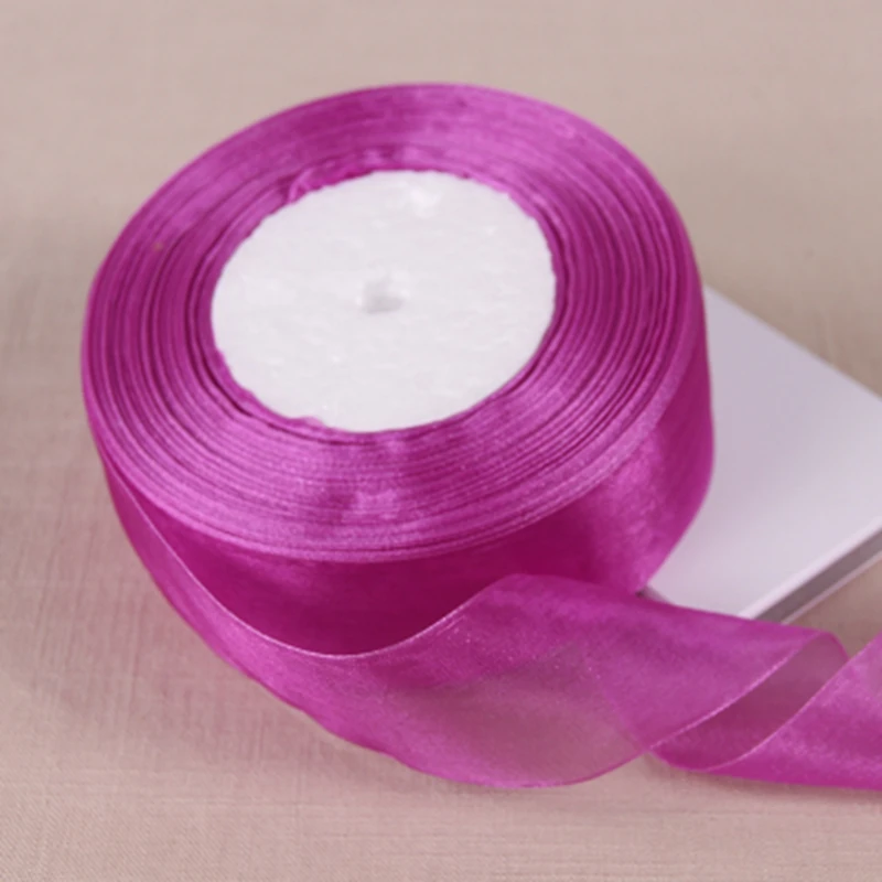 20 colors (10 yards/lot) 2'' (50mm) organza ribbons wholesale gift