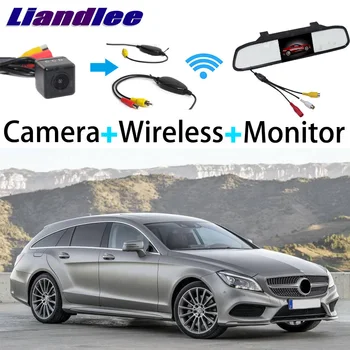 

Liandlee 3in1 Wireless Receiver Mirror Monitor Special Rear View Camera Backup For Mercedes Benz CLS Class MB W218 C218 X218