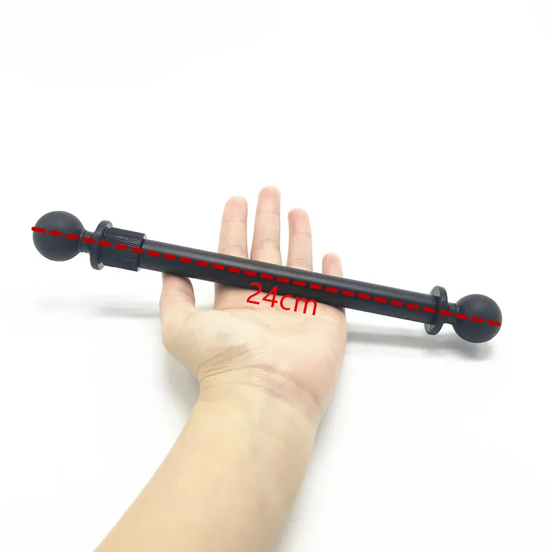 Комплект удлинительных рычагов 24 см для байдарки, удлиненное крепление на руку с двойным резиновым шариком 1 ''дюйма для Крепления ram для экшн-камер sony gopro - Цвет: kit 2