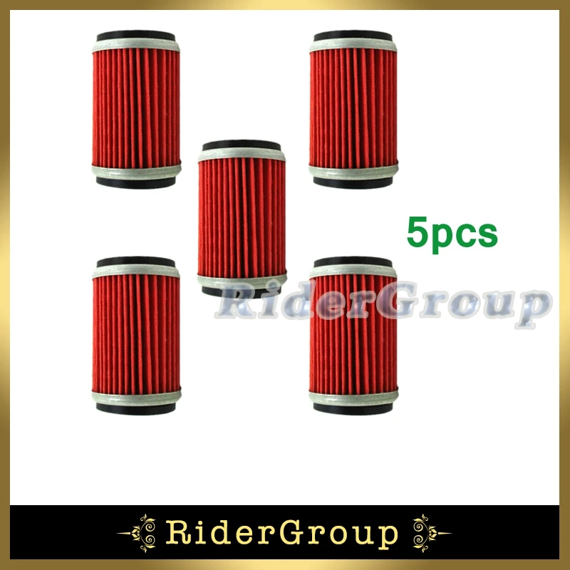 5x Fuel Oil Filter For 5D3 13440 09 00 YFZ450R 2009 2015 Raptor 250