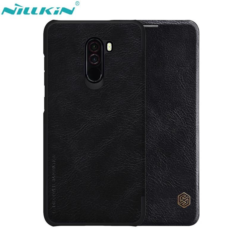 

NILLKIN Retro PU Leather Case for Xiaomi Pocophone F1 Case Poco F1 Cover Hard PC Back Cover Flip Smart Sleep Mobile Phone Cases