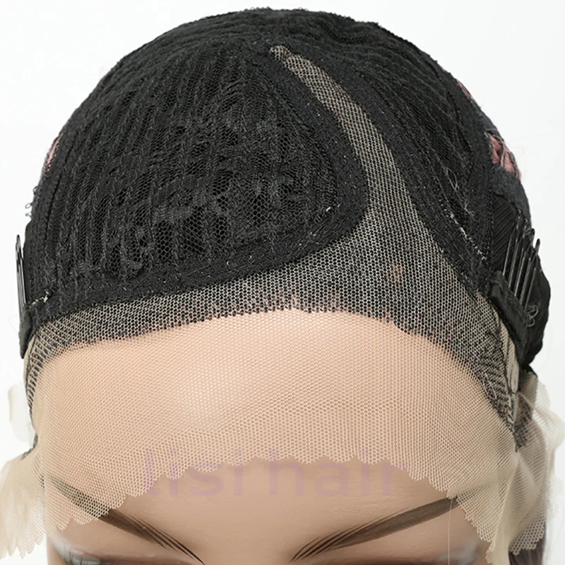 LISI HAIR 26 inches black golden Cyan Pink long Straight Synthetic Front Lace Wigs For Black Women African American hair LISI HAIR 26 inches black golden Cyan Pink long Straight Synthetic Front Lace Wigs For Black Women African American hair