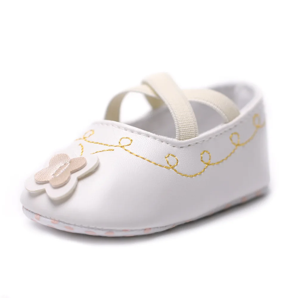 

Newborn Toddler Baby Girl Shoes Princess Soft PU Infant Prewalker Moccasins Cute Butterfly Baby Footwear Crib Shoes