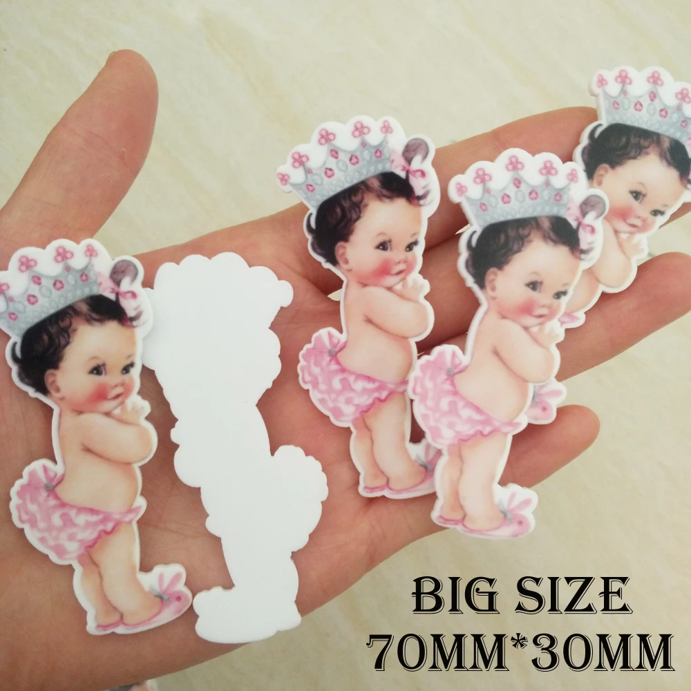 

25pcs 70*30MM Big Baby Ballet Girl Flatback Resin Cartoon Baby Ballet Princess Planar Resin Cabochon DIY Craft Embellishments