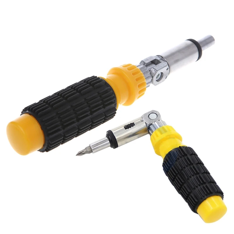 

Ratcheting Screwdriver Rotating Household General Tools Drive Tackle Portable