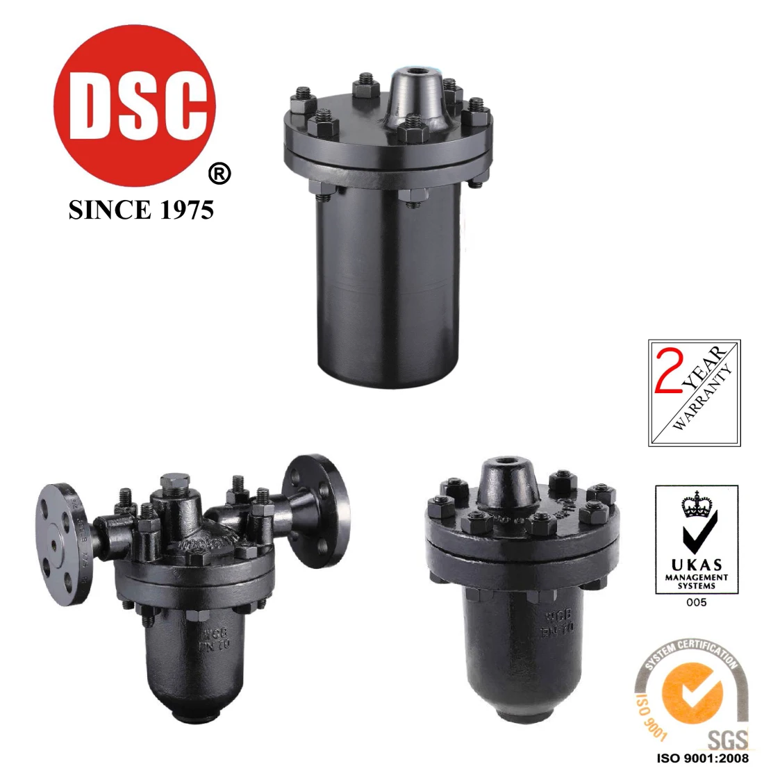 

Taiwan DSC forged steel inverted bucket steam traps NO.642-946F series