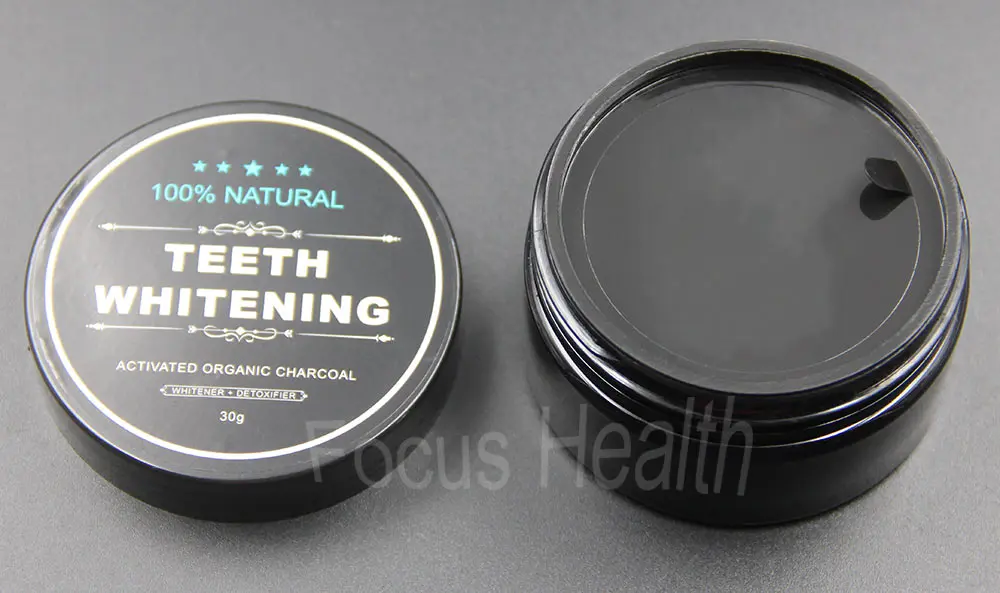 Teeth Whitening Cleaning Activated Charcoal Powder Natural Safe Tooth Whitener Bright White Teeth Oral Hygiene Dental Care How to Open