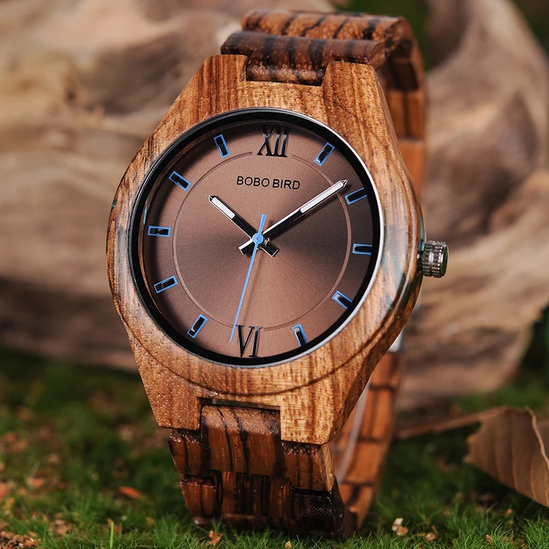 BOBO BIRD L-Q05 часы zebravwood кварцевые мужские с логотипом на заказ | Наручные