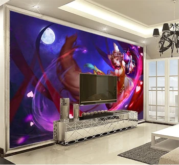 

3D Wall Paper Home Decor Custom 3d Cartoon Girl Living Room Bedroom TV Background Wall Wallpaper HD Digital Printing