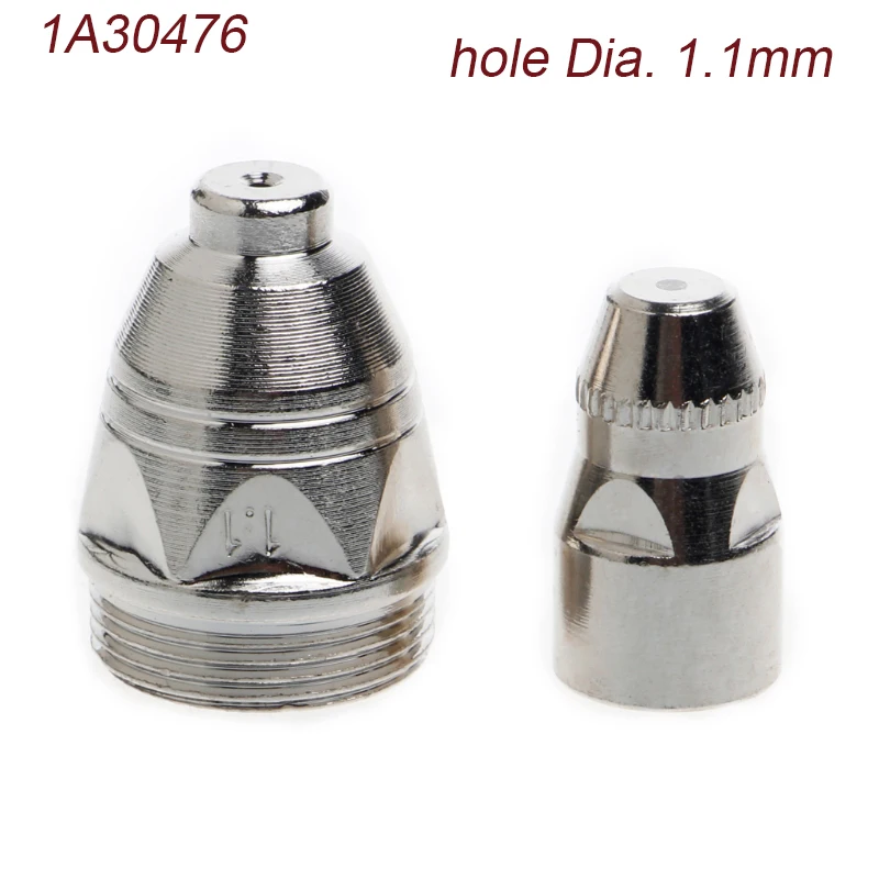 10Pcs P-80 Plasma Cutting Torch Nozzle Tip 1.1/1.3/1.5/1.7mm+10pcs Electrode 10Pcs P-80 Plasma Cutting Torch Nozzle Tip 1.1/1.3/1.5/1.7mm+10pcs Electrode