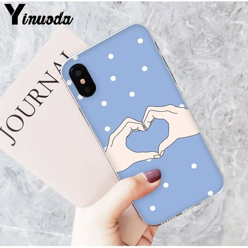 Популярный мультяшный чехол Yinuoda для пары лучшего друга телефона iPhone 8 7 6 6S Plus X XS MAX