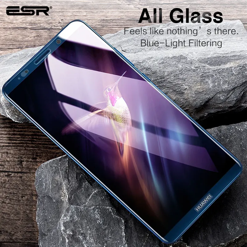 

ESR Huawei Honor 9 9 Lite V10 V9 Screen Protector 3D 9H Anti Blue-Ray Full Coverage Film Huawei Mate 10 10 Pro Tempered Glass
