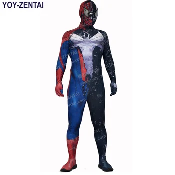 

YOY-ZENTAI High Quality Newest Venom Spandex Suit Venom Costume For Halloween Party Fullbody Spandex Venom Suit