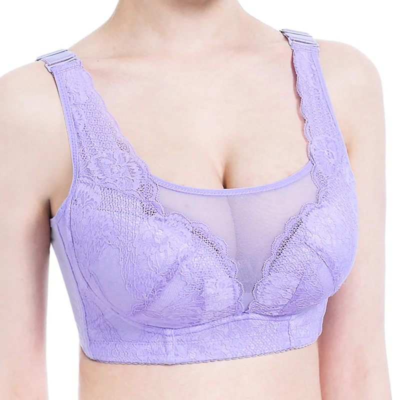 WeseeLove 80-100 Big Size Bra for Women Lace Bra Plus Size Bralette Push Up Seamless soft healthy brassiere underwear WeseeLove 80-100 Big Size Bra for Women Lace Bra Plus Size Bralette Push Up Seamless soft healthy brassiere underwear