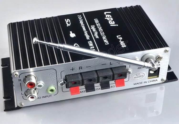 LP-A68 автомобильный усилитель 12 V HIFI USB SD fm-радио/MP3 плеер стерео аудио; цифровой усилитель Hi-Fi стерео аудио усилитель