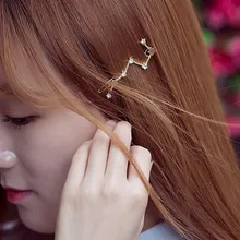 Timlee H065 изящная мода Звезда Стразы сплав заколки для волос шпильки аксессуары для волос