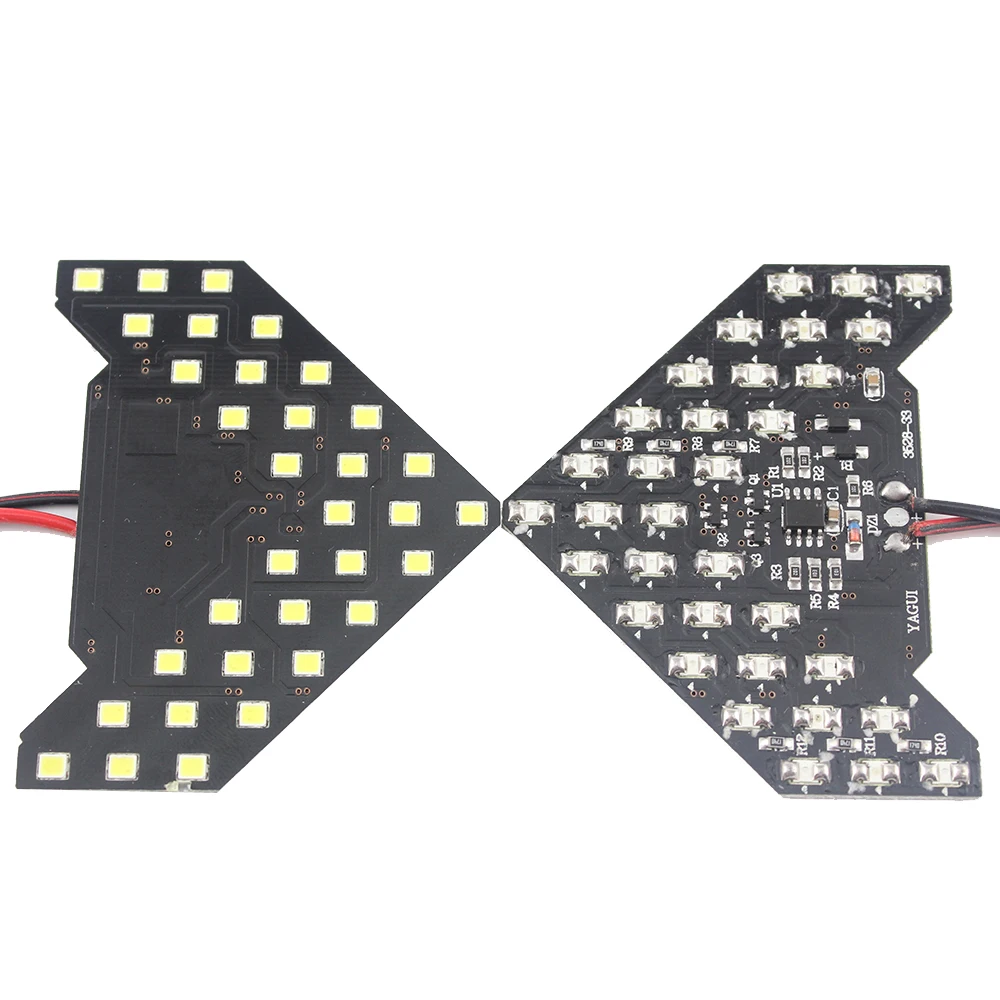 2 шт. 3528 33 SMD последовательное светодиодное освещение стрелки индикатор лампы