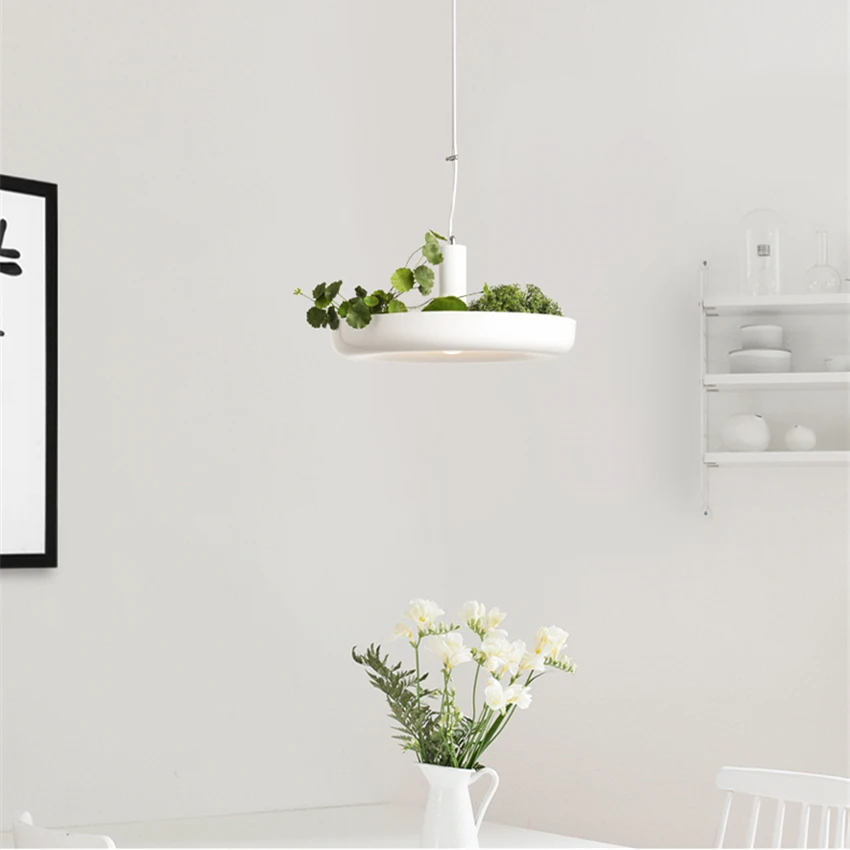 Современный светильник цветочный горшок декоративный Лофт подвесной свет тень подвесные лампы обеденный подвесной светильник для офиса кухонный светильник