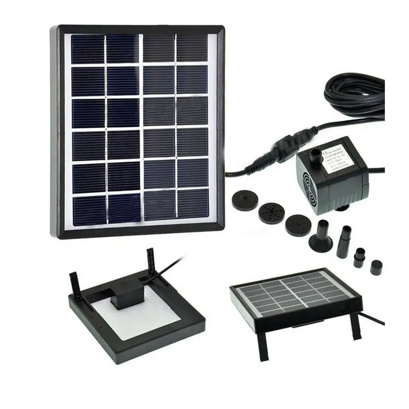 

5V/1.5W 175L/H Brushless DC Solar Power Fountain Water Pump Spray Panel Kit For Pool Home Garden Decor Fish Pond Watering Pumb