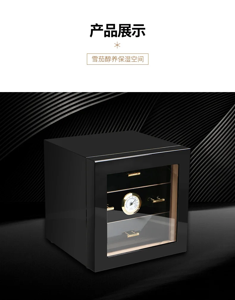 Дерево кедра с подкладкой Humidor 3 ящика для COHIBA сигары увлажняющий ящик HH-1005B