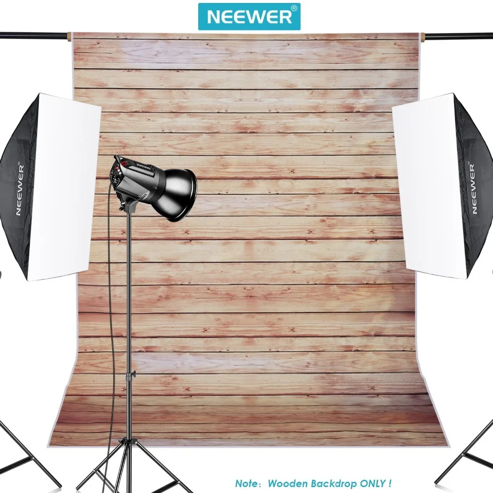 Neewer 5x7 футов/152x213 см полиэстер Полосатый деревянный фон для студийной видеосъемки(только фон
