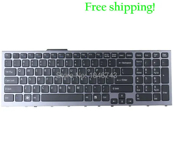 Black Replacement US layout Keyboard for Sony Vaio PCG 81114L laptop