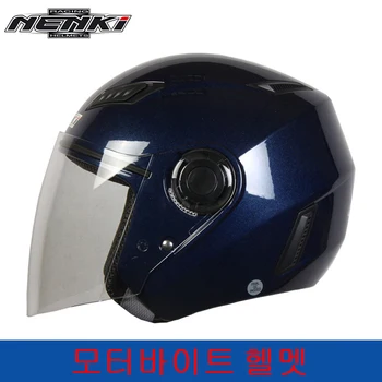 

NENKI Motorcycle Open Face Helmet Street Bike Motorbike Moto Cruiser Chopper Touring Scooter Riding Helmet and Clear Lens Shield