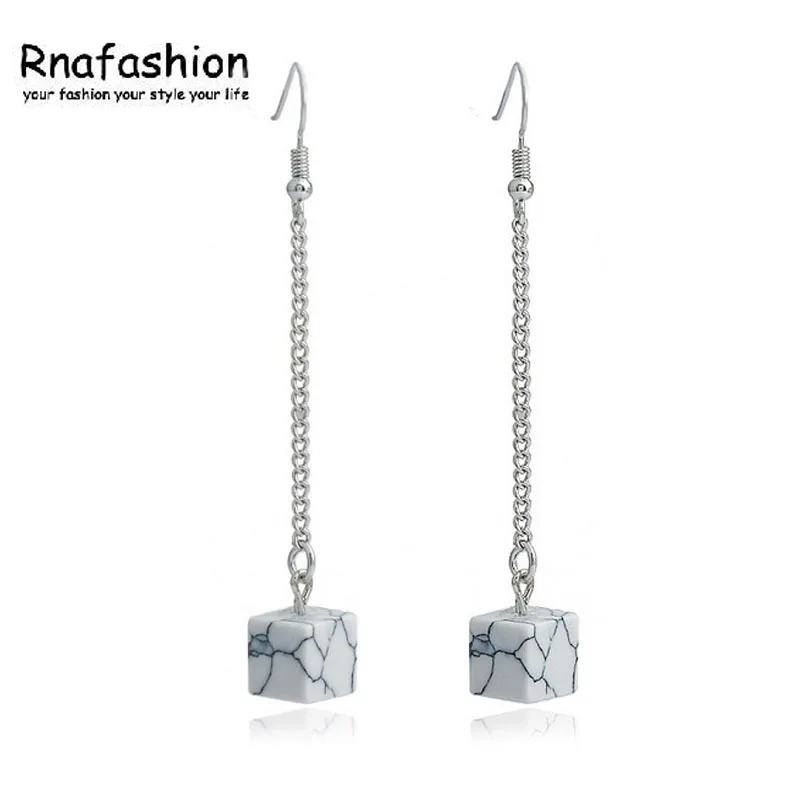 RNAFASHION для ночного клуба Модные серьги танцовщиц панк акриловые геометрические