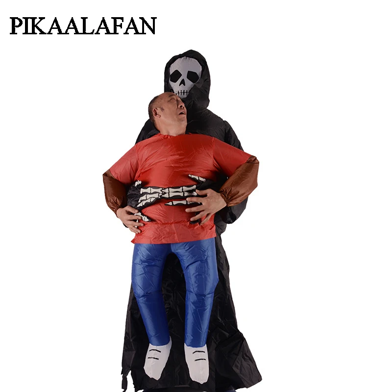 

PIKAALAFAN Giant Inflatable Toys Halloween Easter Funny Doll Inflatable Props Terror Ghost Hug People Inflatable Clothes cosplay