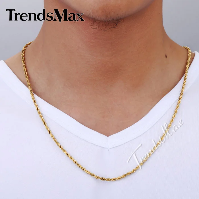 Mens Thin Gold Rope Chain Top Sellers 