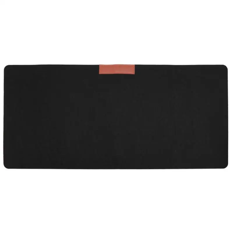 700*330 мм простой коврик для мыши с клавиатурой, Офисный Компьютерный стол, настольный коврик, войлочная подушка для ноутбука, большой Настольный коврик для мыши - Цвет: Black