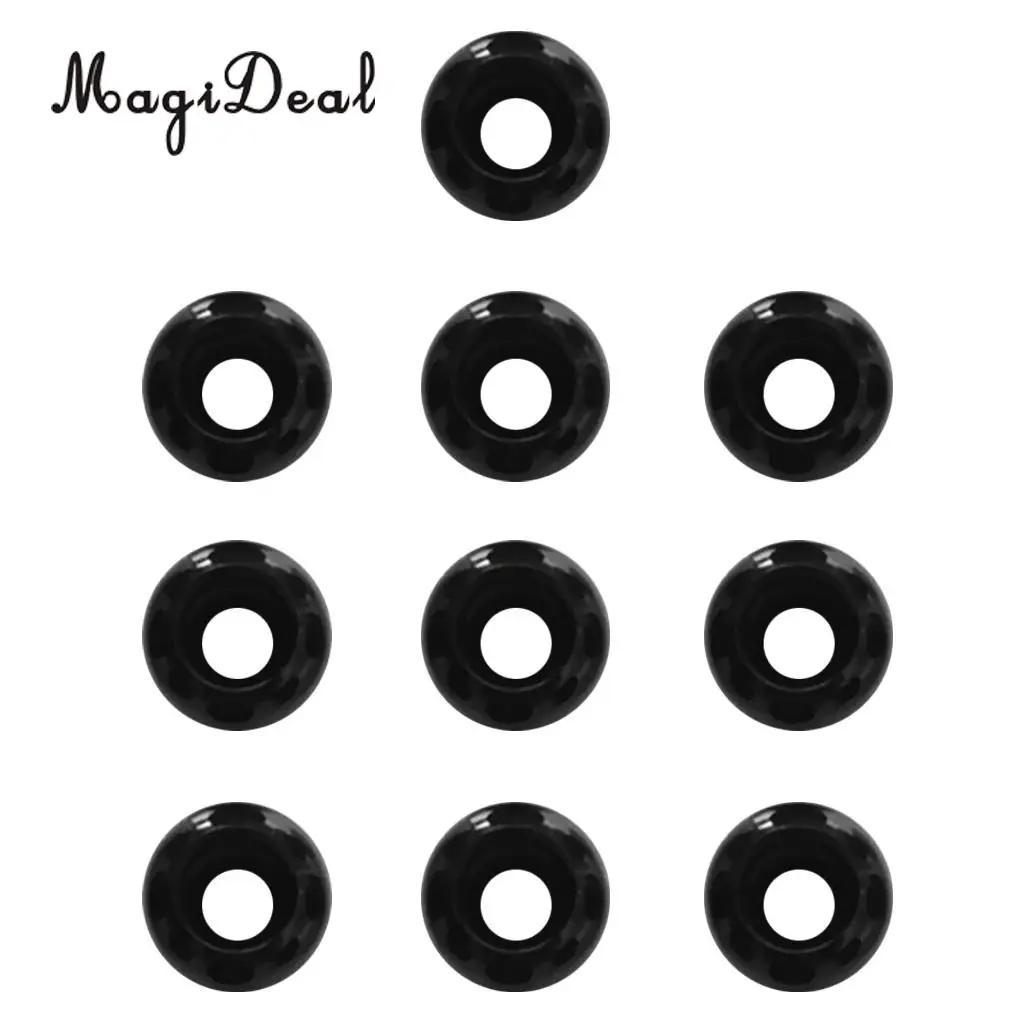 MagiDeal Pack 10 Cord Ball Stopper Lock End Toggle Buckle for Shock Bungee Rope Paracord Luggage Lanyard Strap Drawstring
