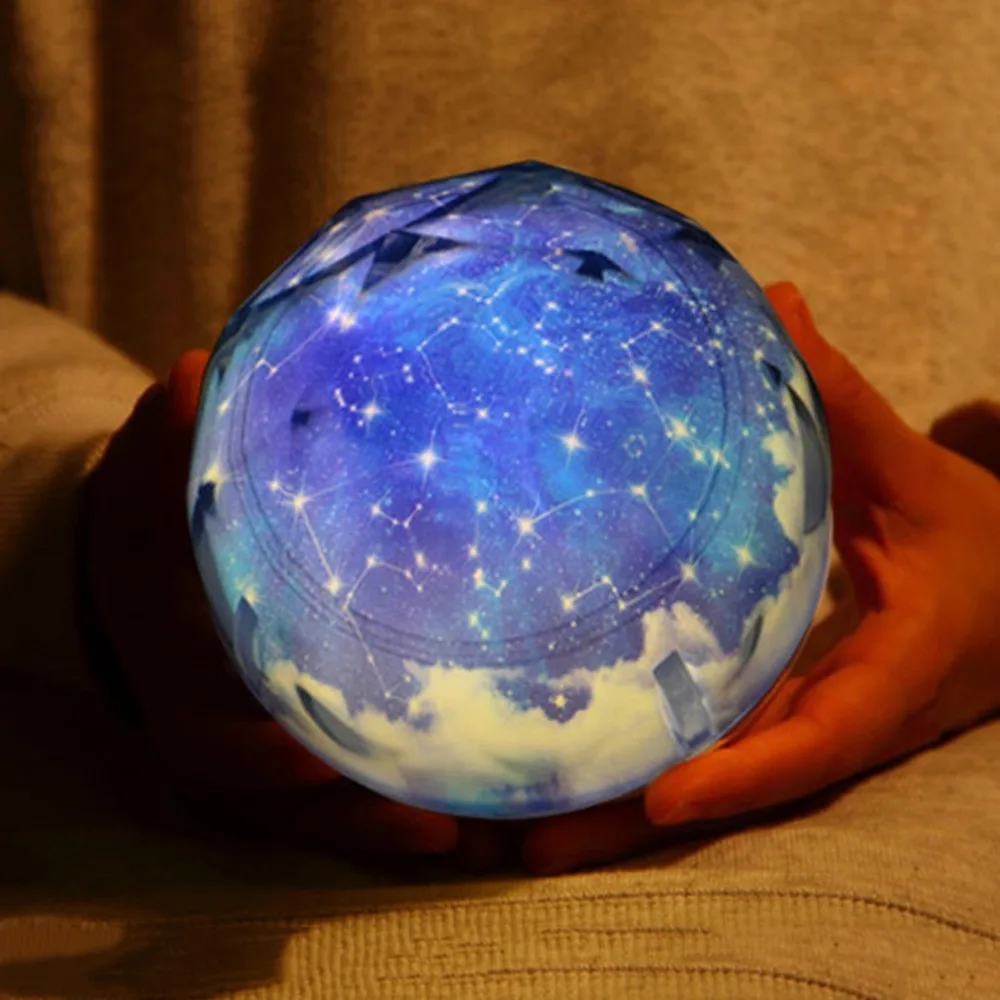 

Magic Star Moon Planet Rotating Galaxy Projector Lamp LED Night Light Cosmos Universe Luminaria Baby Lights For Gift Starry Sky