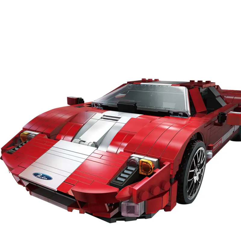 

MOC Series 919Pcs Super Racer Series Creative Red Phantom Supercar Model Building Blocks Bricks Toys Compatible With Legoings
