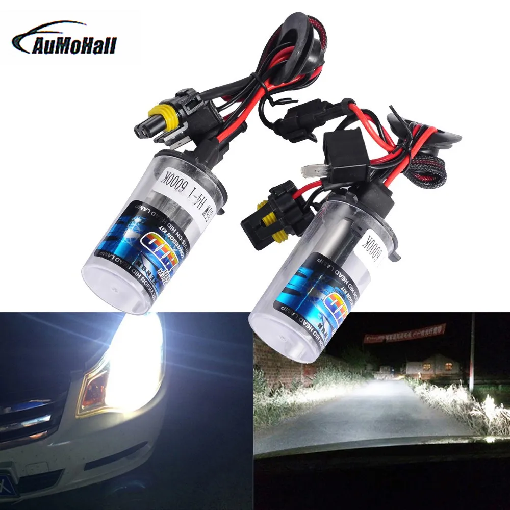 2Pcs H4 12V 55W Car Xenon HID Headlight Bulb hid xenon h4 Lamp Truck HeadLight Replacement 3000K