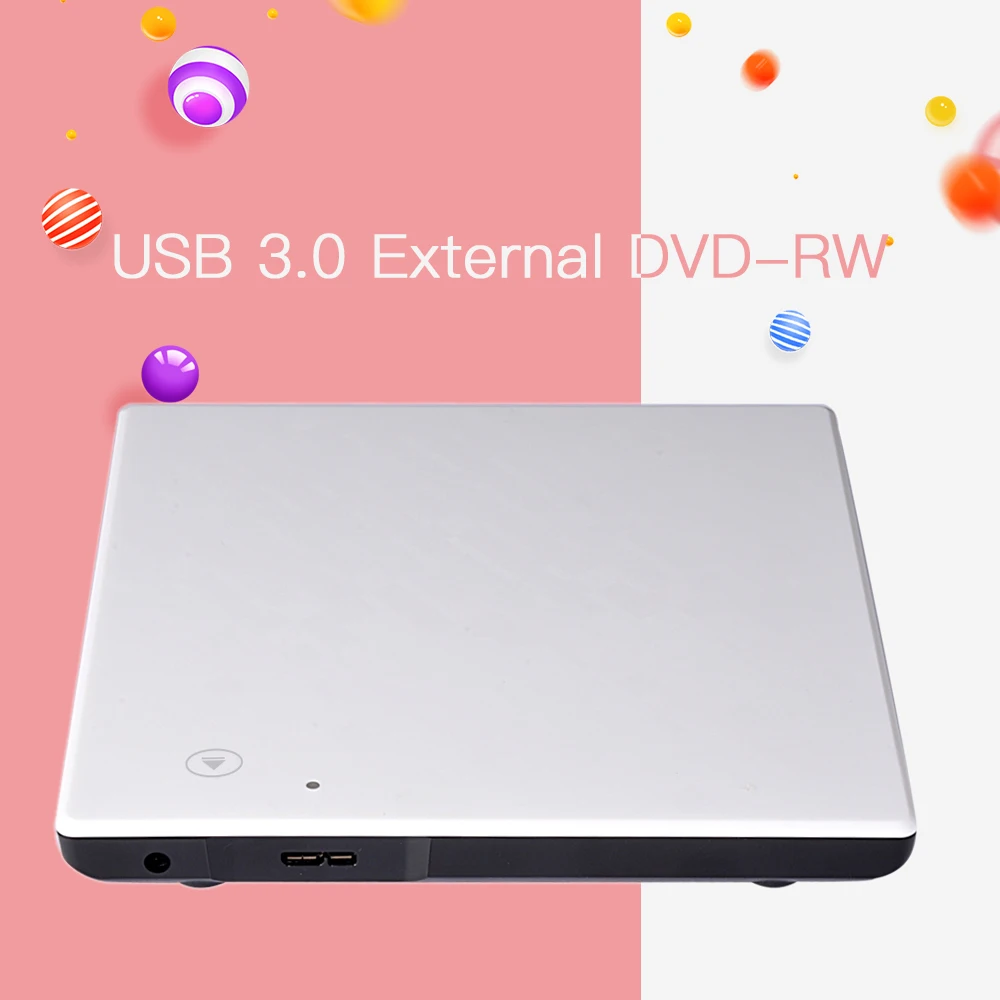 USB 3 0 портативный ультра тонкий внешний DVD RW/CD RW горелки Писатель реписатель