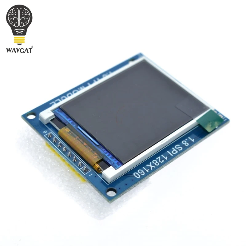 WAVGAT 1,8 дюймов серийный SPI TFT ЖК-модуль дисплей с адаптером PCB IC 128x160 точечная матрица 3,3 V 5V IO Inerface Cmmpatible lcd 1602