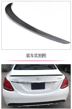 

Fit for Mercedes-Benz 2015 C W205 C180L C200L C260L AMG with light modified carbon fiber rear wing rear spoiler wing