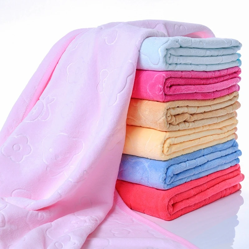 Children's large size bath towels Children's ultra fine fibre bath towel Cartoon printing bath