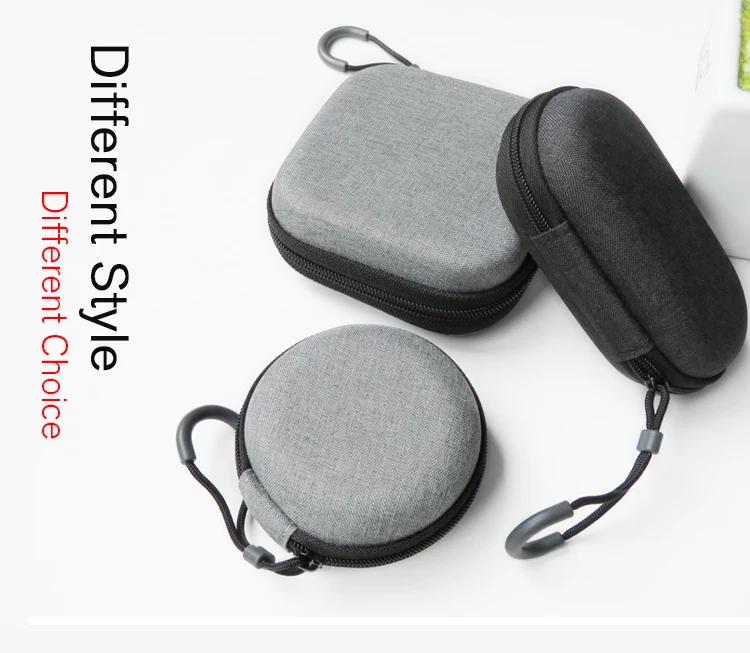 Hard Headset Earphone Carry Pouch Box Headphone Case Bag Storage Organizer Case 
