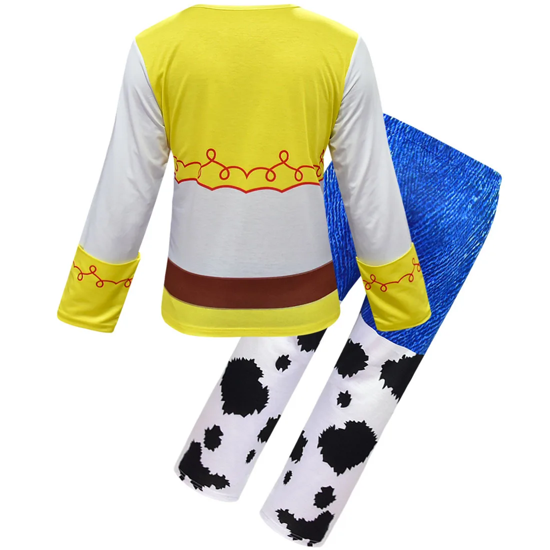 Карнавальный костюм из истории Игрушек 4 Jessi, ковбойский костюм Вуди, топ-рубашка, штаны, шляпа, сумка, аксессуары для Хэллоуина, на заказ