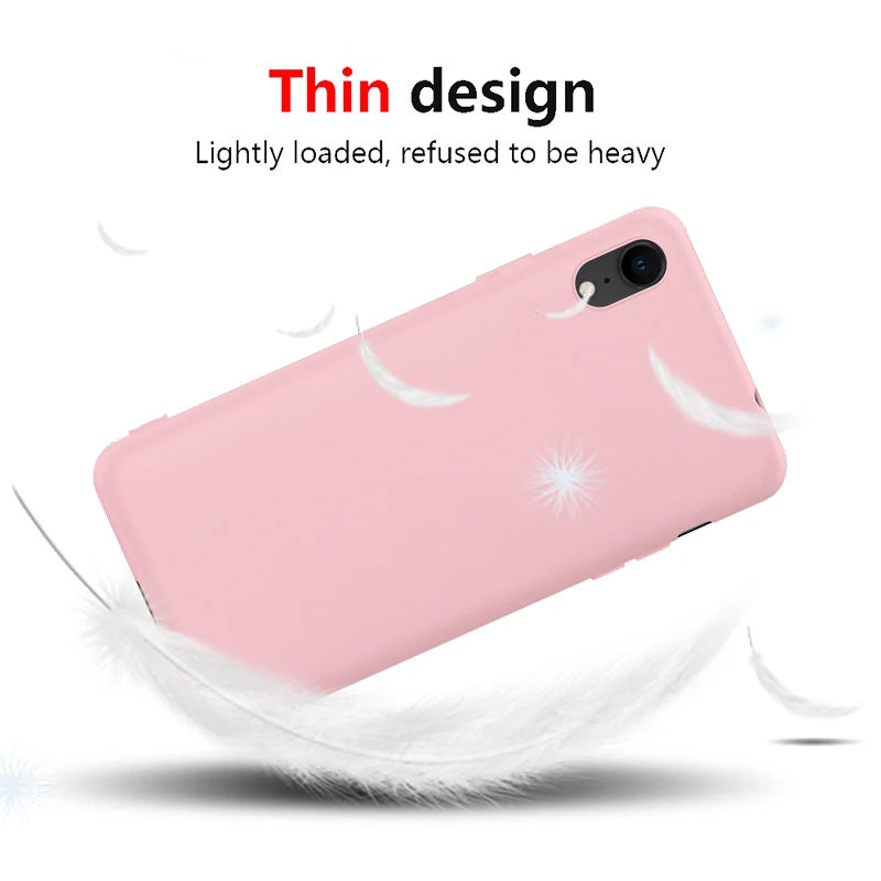 Чехлы с сердцем для iPhone 7 8 Plus X 6 6s XR XS Max 5 5S SE Мягкий силиконовый чехол S PLUS 10 цветной